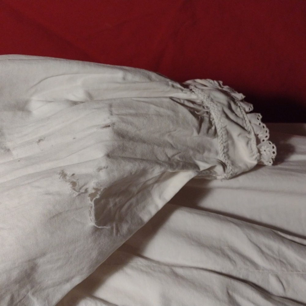 Antique Victorian Nightie Vtg c. 1890 - Picture 10 of 10
